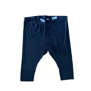 Old Navy Womens Capri Leggings Size 4X Black Stretch Jersey Lounge Active Casual